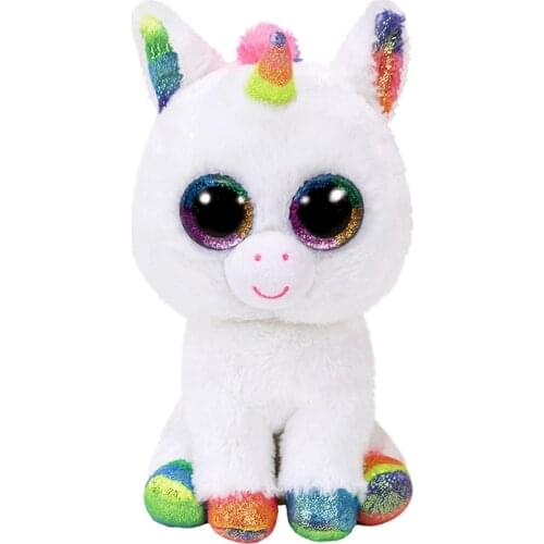 15CM Ty Beanie Pixy Multicolor Eyes Ears Horn Feet Cute Plush Stuffed Animals Toy Collection Doll Unicorn Birthday Gift For Kids
