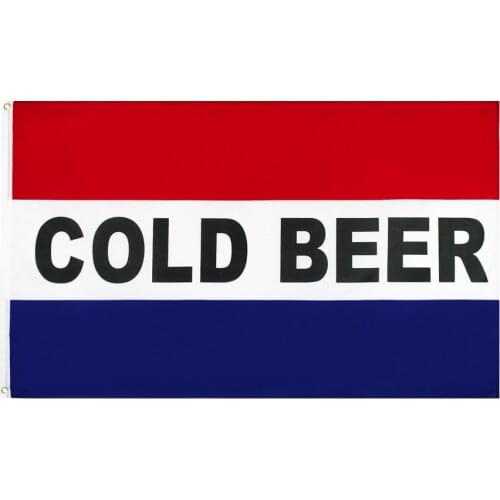 Yehoy hanging 90*150cm COLD BEER business flag for Decoration