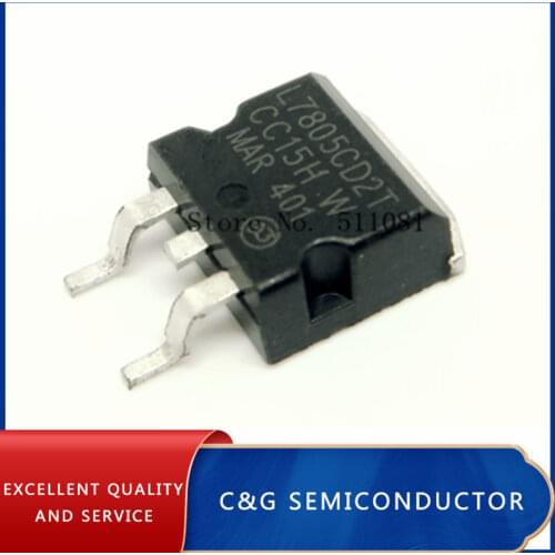 10PCS L7805 L7805CD2T 7805 three-terminal regulator TO-263