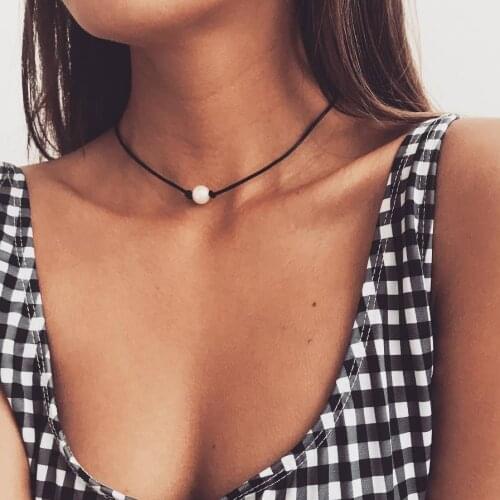 ALYXUY Women's Leather Chokers