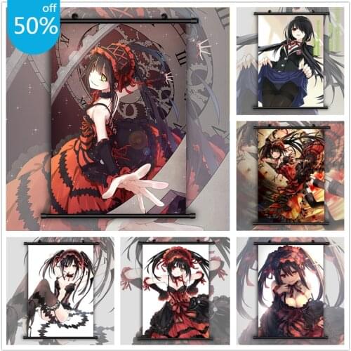 Date A Live Tokisaki Kurumi Anime Poster HD Print Wall Decor Poster Wall Art Picture Decoration for Living Room Decor Home Decor