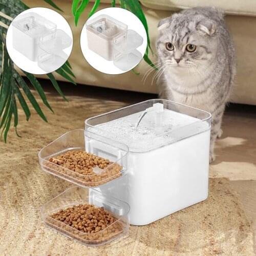 Automatic Cat Fountain Pet Bowl Drinking Water Feeder Bowl with LED Lighting Dog Food Water Dish Puppy Kitten Pet Accessories