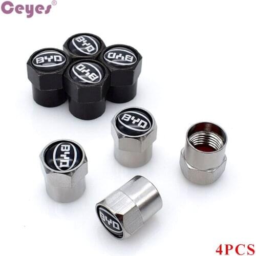 Ceyes Car Styling Car Caps 4pcs Case For BYD M6 G3 G5 T3 13 F3 F0 S6 S7 E5 E6 Auto Badge Emblems Covers Accessories Car-Styling