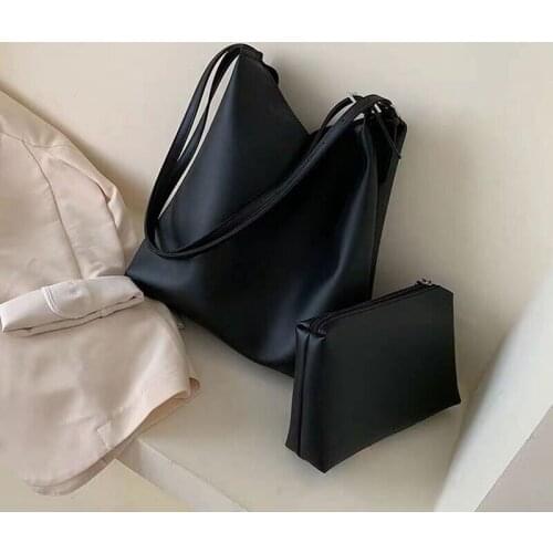 Shoulder Bag Designer Tote Bag Women Bag Handbags Retro Purse PU Leather 2021 New Trend Fashion Solid Color High Capacity Simple