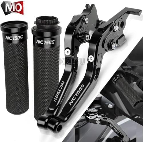 For Honda NC750S NC750 S NC 750 S NC 750S 2014-2015 Motorcycle Accessories CNC Brake Clutch Levers Handlebar Hand Grips Set