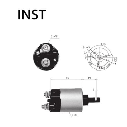 ELECTROMAGNETIC SWTICH SOLENOID FOR 12V 1.4KW 31210-PC2-016 31210-PD2-006 31210-PD2-026 1690 31210PC2016 31210PD2006