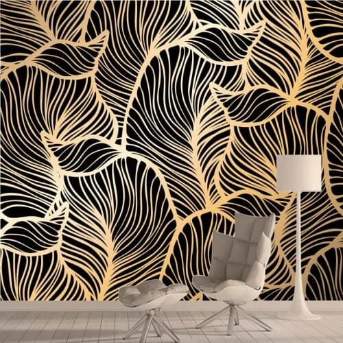 Photo Wallpaper Modern Tropical Plant Leaves Murals 3d Wallpapers for Living Room Home Background Waterproof Walls Mural Rolls