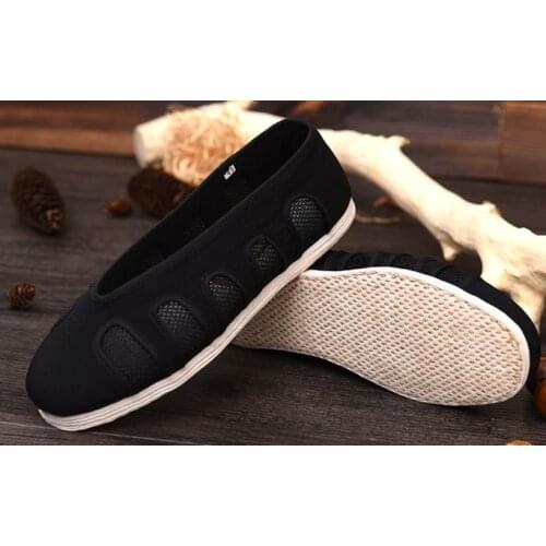 Handmade taoism Taoist sneakers tai chi martial arts kung fu shoes zen shaolin monks zen shoes black