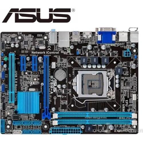 For ASUS B75M-A desktop motherboard LGA1155 DDR3 for ASUS I3 I5 I7 22/32nm cpu 16GB USB3.0 B75 used mainboard PC boards