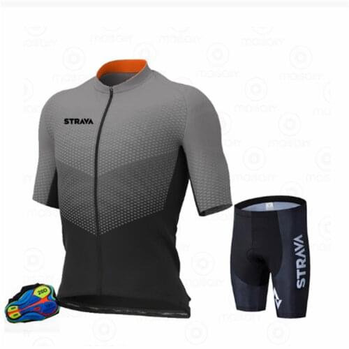 NEW STRAVA Sportswear Road Bike Race Cycling Jersey Men Summer MTB Bike Clothing Pro Bicycle Jersey Sportswear Maillot Ropa