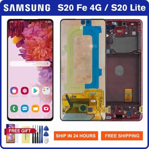 6.5'' Original Screen For Samsung Galaxy S20 FE LCD Display Touch Screen Digitizer Assembly Parts For Samsung S20 Lite 4G / 5G