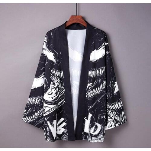 New Fashion Autumn Coat Japanese Retro Kimono Cardigan Anime Kimono Haori For Woman Man Loose Student Long Sleeve Outer Garment