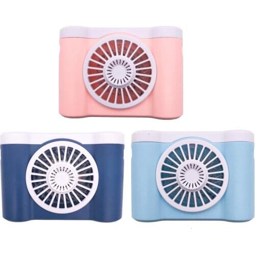 Portable 3 Speeds USB Rechargeable Neck Hanging Cooling Fan Fragrance Cooler for placing scent pad to make the air fresher