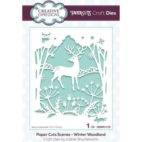 Christmas Deer Winter Woodland Metal Cutting Die Scrapbook Embossed Paper Card Album Craft Template Cut Die New for 2021 Arrive