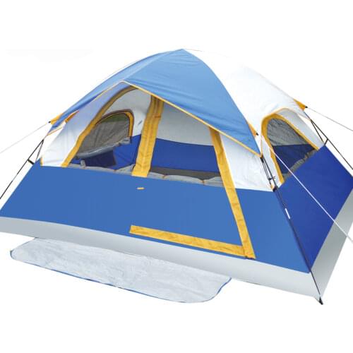 3-4Persons family outdoor camping tent have large active space and good viewing window waterproof anti big wind tent