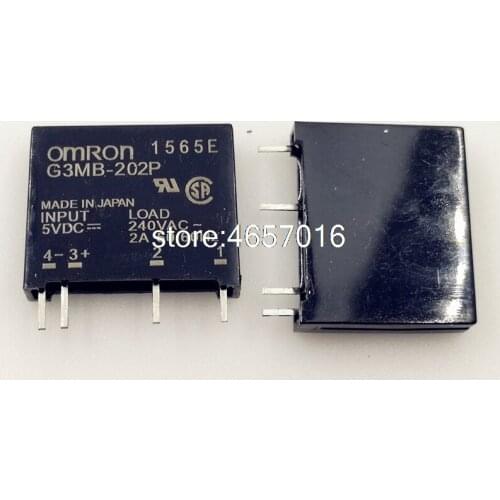 1PCS 5V 12V 24V Solid State Relay Module G3MB-202P PCB Mounting SIP SSR AC 240V 2A Snubber Circuit Resistor DC-AC Relay Module