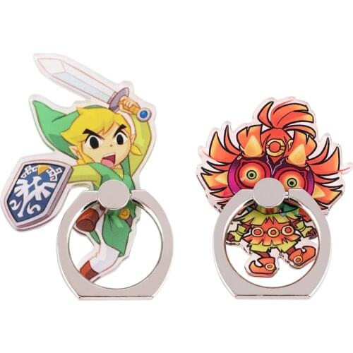 X2278 Cartoon Fashion Universal Ring Metal Mobile Phone Accessaries Rotating Ring Bracket Lazy Desktop Anti-fall Bracket