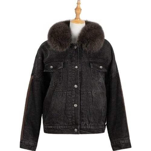 Womens Jeans Jacket Cotton-padded Clothes Fad New Womens Korean Style Loose Short Woman Jacket Casacos De Inverno Feminino