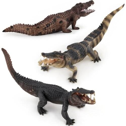 1pc Crocodile Action Figurine Toy Wild Life Safari Model Decoration Gifts