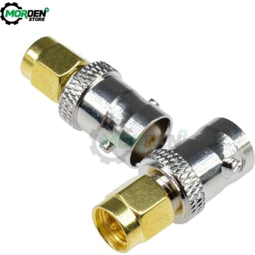 1PCS RF Coax Coaxial SMA Male Plug to BNC Female Connectors M/F Radio Antenna Connector Adapter for for Antennas Broadcast Radio
