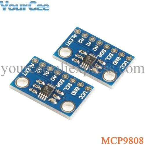 MCP9808 Temperature Sensor High Precision Digital Temperature Sensor Module Smbus I2C Breakout Board For Arduino