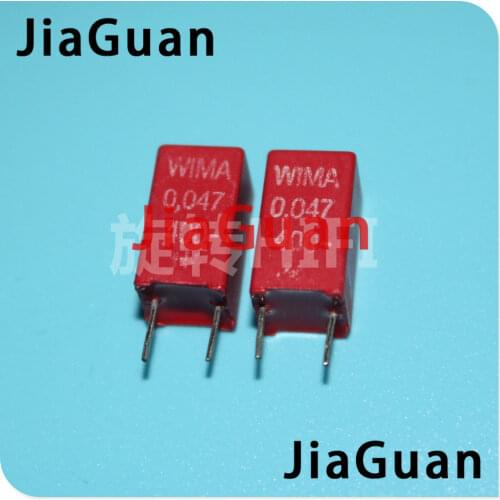 20PCS Original teardown RED WIMA MKS2 47NF 400V P5MM 0.047UF 473/400V Audio 473 mks-2 47n 0.047u