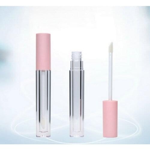 3.1ML Empty Lip Gloss Tube Cosmetic Mini Lip Gloss Containers Brush Tip Applicator Wand for Lip Refillable Makeup DIY Pots