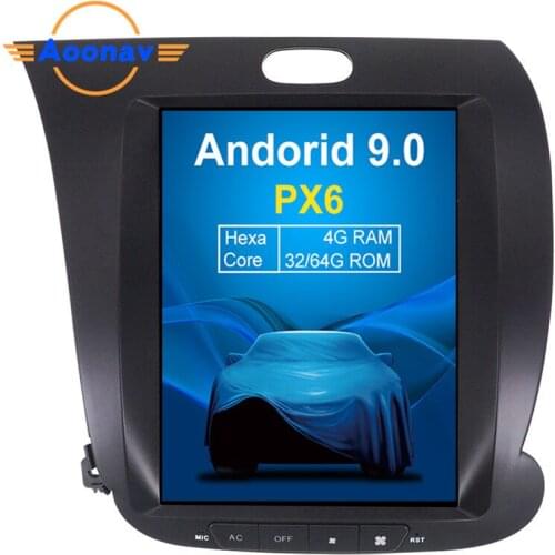 AOONAV 10.4 inch radio IPs vertical screen for KIA Cerato/K3/Forte 2013+ car DVD player GPS navigation multimedia player
