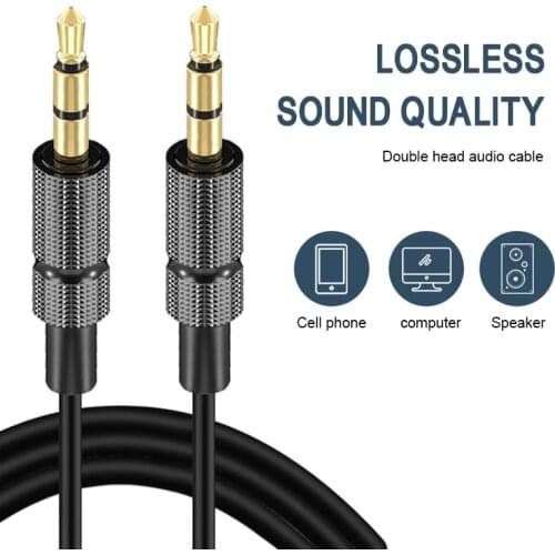 1/2/3 M Jack Aux Cable 3.5 Mm To 3.5mm Plug Audio Cable Male To Male Car Stereo Public Audio Line For Xiaomi Speaker