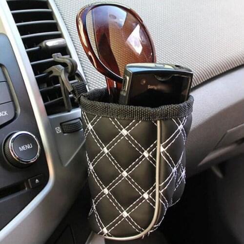 Car air outlet bag car debris storage tube phone bag