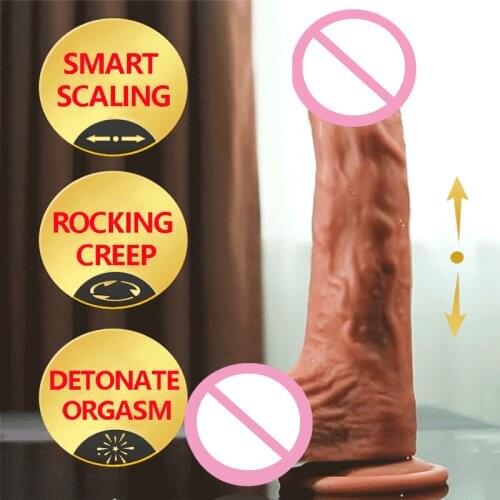 Wireless Remote Dildo Vibrator For Women Big Penis Telescopic Heating Dildos G Spot Vibrador Sex Toys for Woman Adults Sex Shop