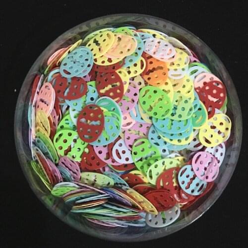 1000Pcs/Lot 8*12mm Easter Sunday Egg Sequins Solid Mix Color High Quality loose sequins for craft Kids DIY ,Wedding,Oval shape