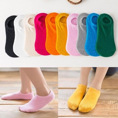 2021 New Hosiery For Children Baby Socks Candy Color Invisible Children Socks Stunning For Children Boat Socks