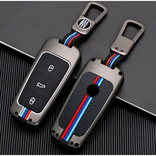 Zinc Alloy Car Key Case Cover For VW Volkswagen CC Passat CC b6 b7 Protection Key Shell Skin Bag Accessories Styling Keychain
