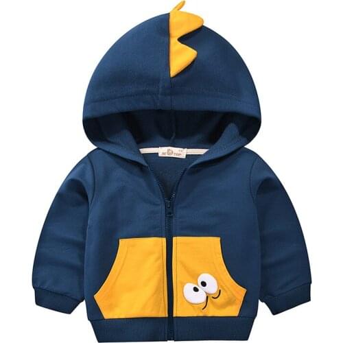 ZWF1246 Children Boys Outwear New 2021 Spring Windproof Hooded Cotton Jacket For 4-14 Yrs Kids Fashion Clothes