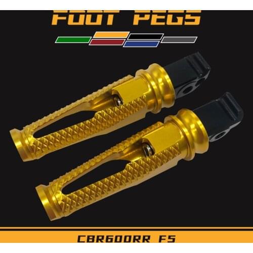 For CBR600RR F5 CBR600 F4 F4I RR F4 I Foot Pegs Pedal Footrest Footpeg Motorcycle Accessories Rear Universal Footrests Pad CNC