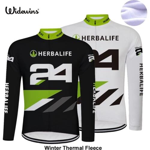 HERBALIFE 2021 Winter Long Pro Thermal Fleece Cycling Jersey Men Clothing Bicycle Maillot women Ciclismo Bike Clothes 8009