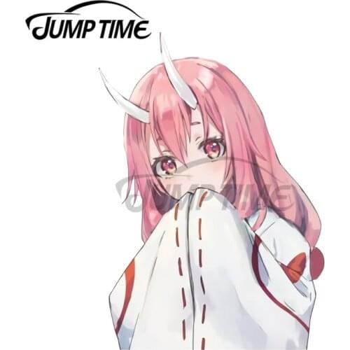 JumpTime 13 x 8.5 cm Cartoon Shuna Car Stickers Personality Air Conditioner Decal Bumper Refrigerator Windshield Car Styling