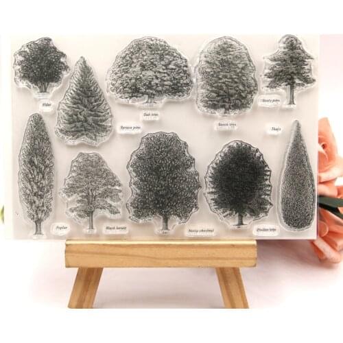 KLJUYP Trees Clear Stamps Scrapbook Paper Craft Clear stamp scrapbooking