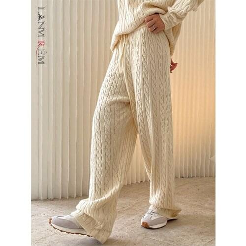 LANMREM Women's Knitted Trousers