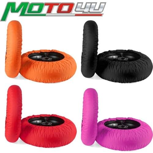MOTO4U New Universal 120/180 120/190 120/200 Front and Rear NO-Digital Motorcycle Tyre Warmer Tire Warmer Thermo Bike Blankets