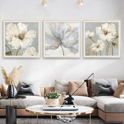 Flower Abstract Wall Art Painting Modern Home Decor Scandinavian Dining Room Decoration Picture Nordic Plant Canvas Poster Print