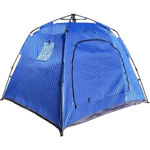 Ice fishing and cotton tent spring winter fishing tent thickened warm folding ice fishing house camping fishing gear supplies