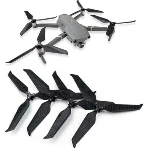 Full Carbon fiber Trefoil propeller for MAVIC 2pro/zoom Quick Release Folding 8743 Noise Reduction Carbon Paddle DJI Accessories