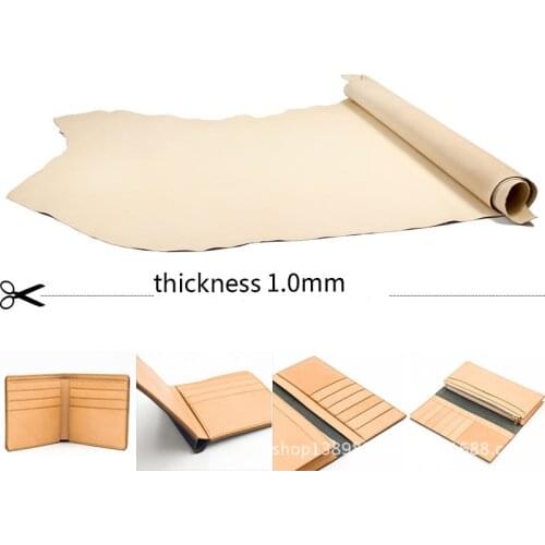 Vegetable Tanned Leather First Layer of Leather-Staining Handmade DIY 1.0mm thickness