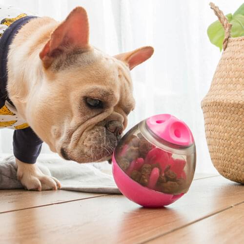 Interactive Dog Toy For Dogs Food Treat Ball Bowl Toy Puppy Dogs Feed Pet Playing Toys Funny Pet Shaking Leakage Food Container
