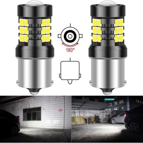 2pcs Canbus P21W LED Daytime Running Light DRL Lamp 1200LM 1156 BA15S LED Bulb For Skoda Superb Octavia 2 FL 2010 2011 2012 2013