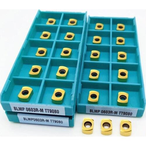 Lathe tool BLMP 0603R M TT9080 High quality milling machine double-sided fast feed insert BLMP0603R CNC lathe parts tool BLMP