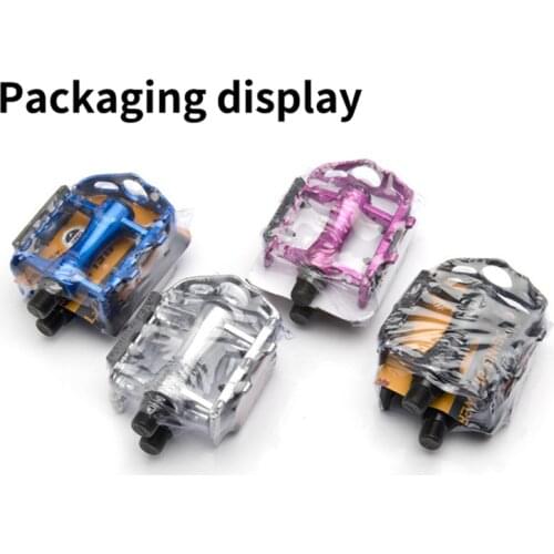 4 Colors Bike Foot Pedals Ultralight Mountain Bicycle Footrest Aluminum Alloy MTB Non-Slip Pedal Road Cycling Replacement Parts