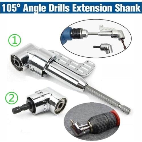1PC 105 Degrees 1/4\ Extension Hex Drill Bit Adjustable Hex Bit Angle Driver Screwdriver Socket Holder Adaptor Tools
